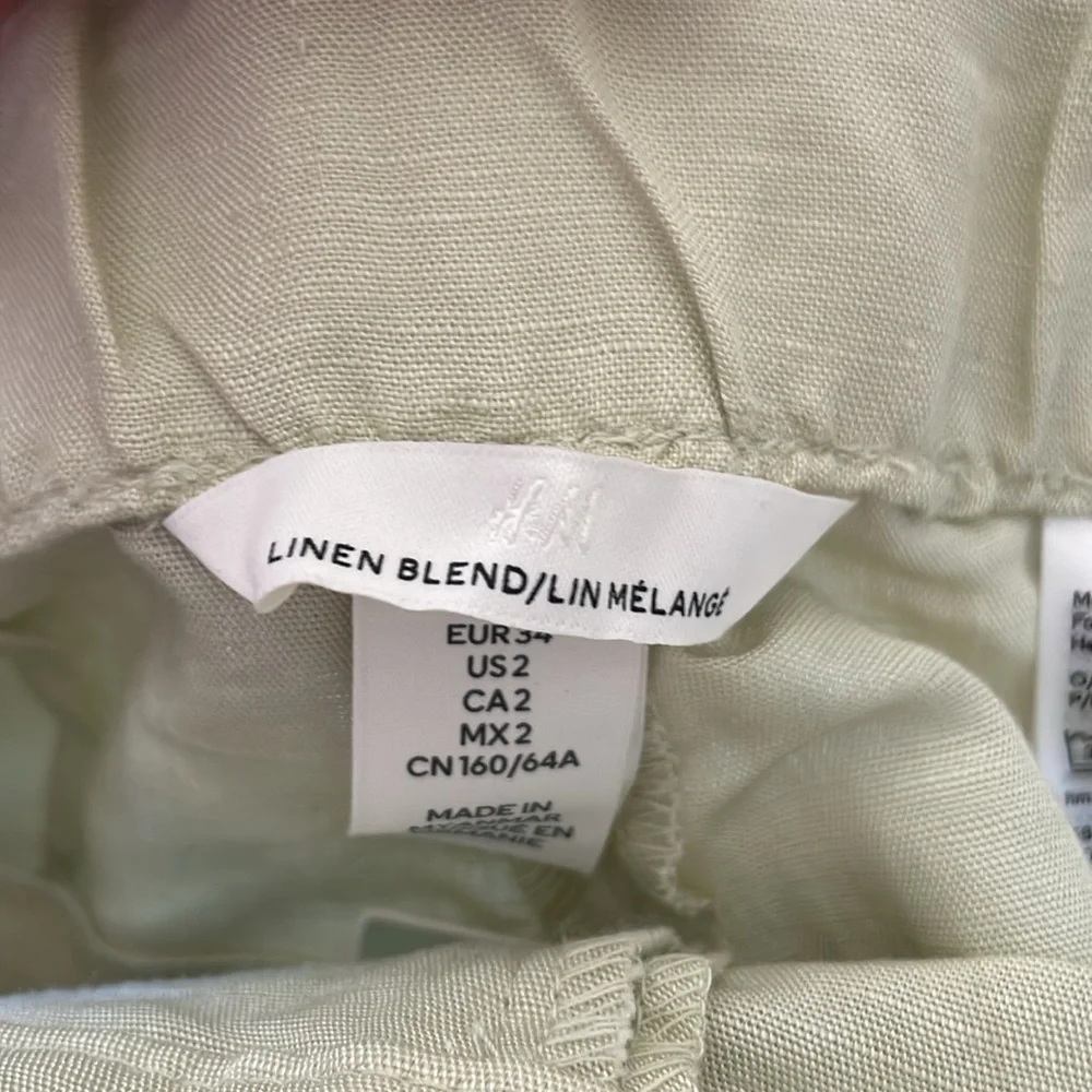 H&M Tapered Linen-blend Pants - Picture 5 of 7